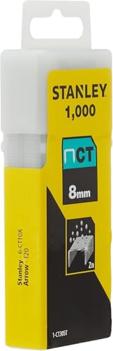 STANLEY 1-CT305T Agrafe plate 8 mm 5/16" Boîte 1000 pièces - Bricolage & Outils en promo à 4.90€