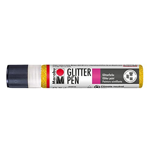 Marabu 18030009519 - Glitter Liner gelb, Glitzer... - Maison & Cuisine en promo à 4.29€