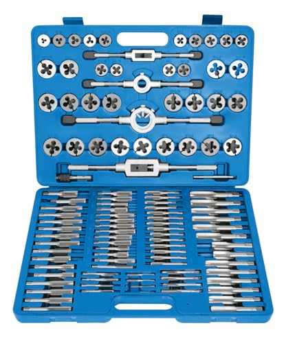 Laser 4554 - Set filettatura in acciaio metrico, 110 pezzi - Bricolage & Outils Amazon Italie à 303.93€