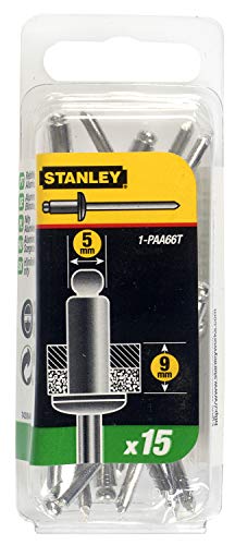 STANLEY 1-PAA66T Rivet en Alu 5 mm x 9,5 Boîte 15 pièces - Bricolage & Outils en promo à 1.90€