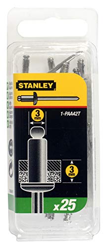 Stanley Nieten aus Aluminium (3 x 3 mm) 1-paa42t - Bricolage & Outils Amazon Allemagne à 3.21€