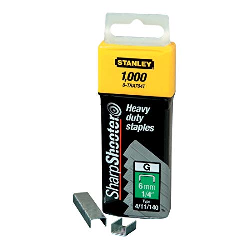 Stanley 1-TRA704T"Type G" Staples, Silver, 6 mm, Set of... - Home & Kitchen Amazon UK à 1.90€