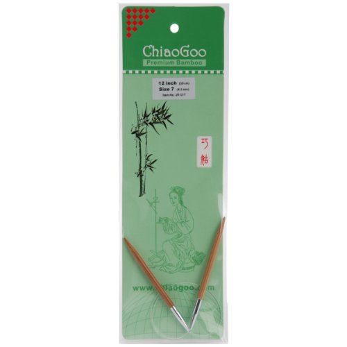 CHIAOGOO Bamboo Circular 12 Knitting Needles: Size 7 - Loisirs Créatifs Amazon Royaume-Uni à 21.10€