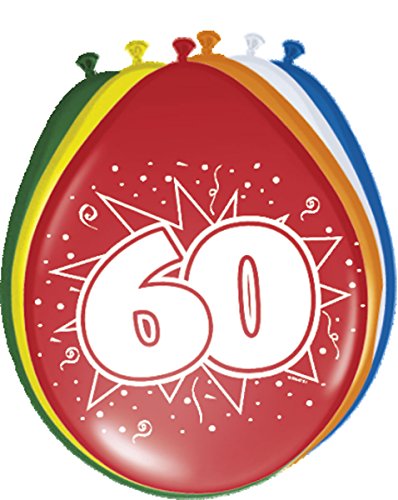 Ballons 60 Ans - 8 pièces en promo à 9,28€ (-47%) sur Amazon FR