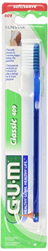 GUM Toothbrush Classic 409 - Colour : Blue - Beauté & Parfums Amazon Royaume-Uni à 2.26€