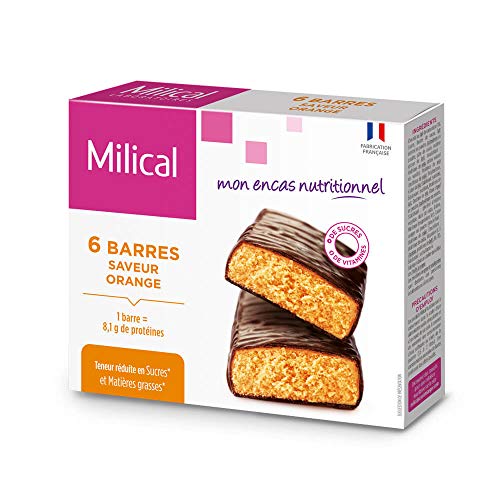 Milical 6 Slimming Bars - Orange - Santé & Bien-être Amazon Royaume-Uni à 4.91€