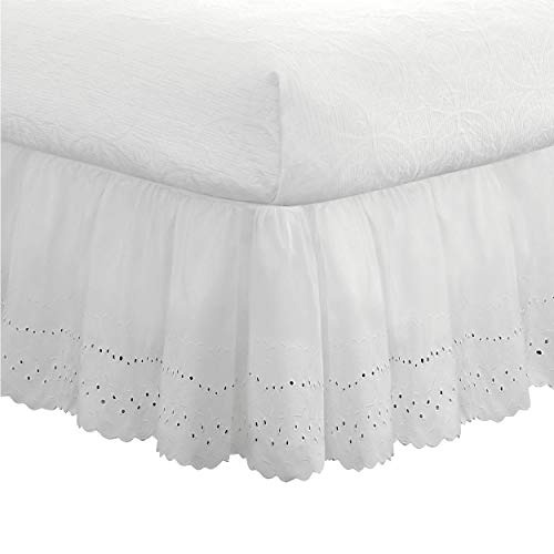Fresh Ideas Falda de Cama con Ojales con Volantes, Estilo... - Bon plan à 10.04€