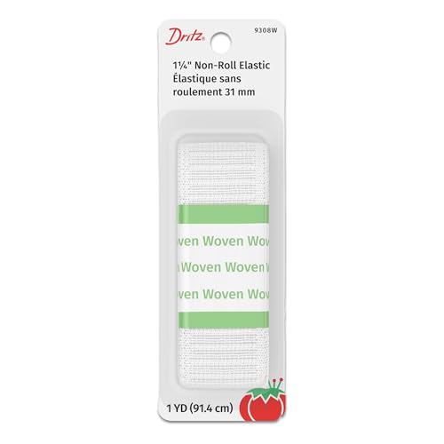 Dritz rollendes, gewebtes Gummiband, 3,8 x 91,4 cm, Weiß... - Maison & Cuisine Amazon Allemagne à 6.29€