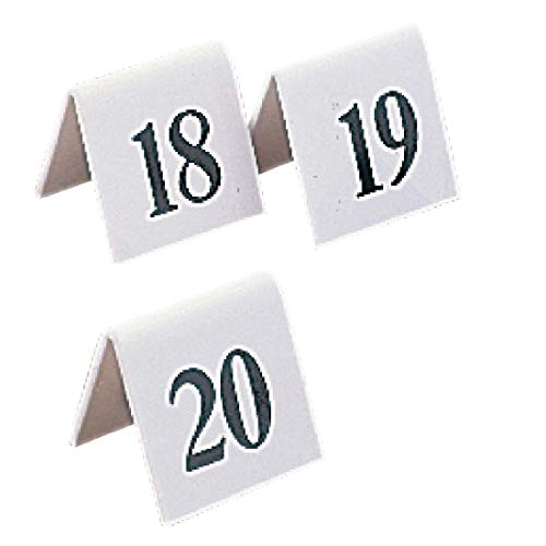 Table Number Sign Black/White - Set 31-40 - Bon plan à 5.29€