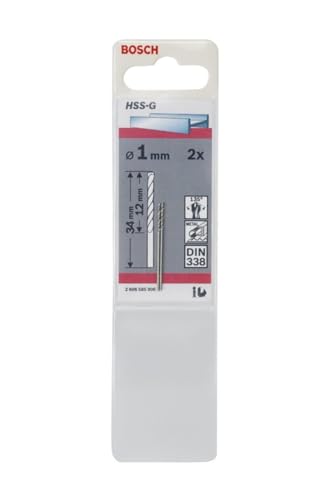Bosch Punte per Metallo HSS-G, DIN 338, 1 x 12 x 34 mm, 2... - Bricolage & Outils Amazon Italie à 1.05€