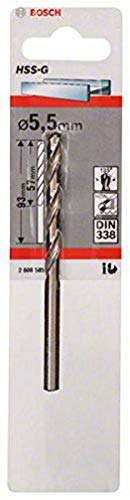 Bosch Pro Metallbohrer HSS-G geschliffen (Ø 5,5 mm)