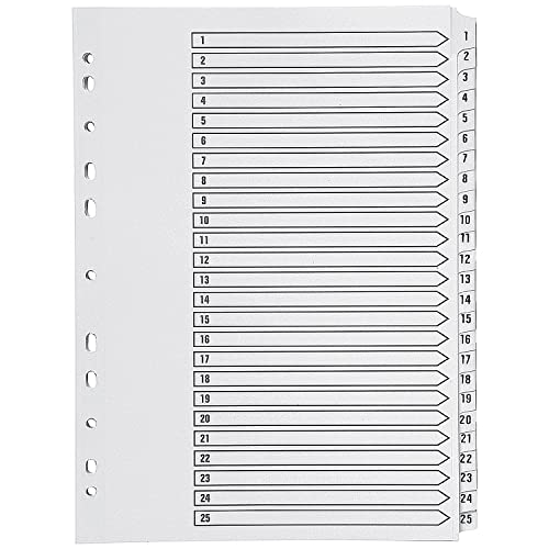 Q Connect 1-25 Mylar Register, A4. - Fournitures Bureau Amazon Allemagne à 1.81€