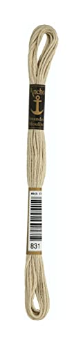 Anchor Six Strand Embroidery Floss 8.75 Yards-Sierra Light - Loisirs Créatifs Amazon Royaume-Uni à 1.73€