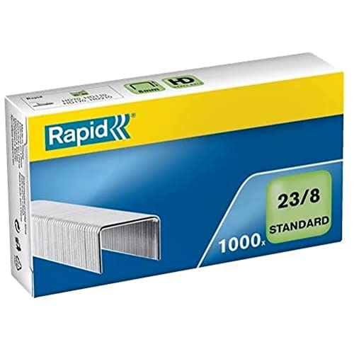 RAPID 24869200 - Caja 1000 grapas 23/8 mm Standard... - Fournitures Bureau Amazon Espagne à 1.51€