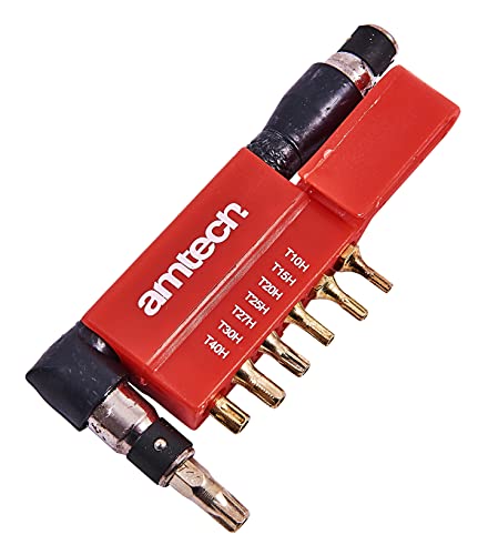 Am-Tech 9 Stück Offset Tamerproof Torx bit Set, I9200 - Bricolage & Outils en promo à 7.26€