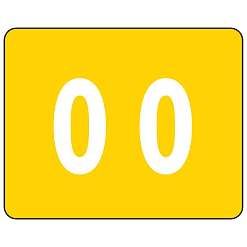 Smead color-coded numérico 0, color amarillo - Fournitures Bureau Amazon Espagne à 52.30€