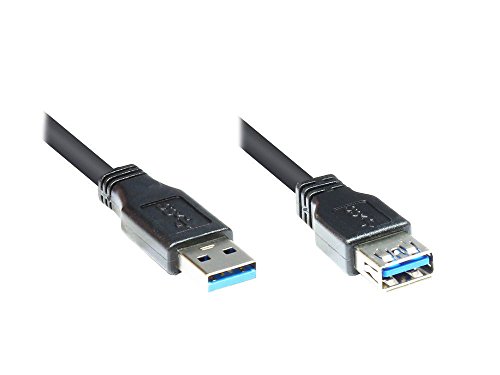 Verlängerung USB 3.0 Stecker A an Buchse A, schwarz, 1,8m... - High-Tech & Électronique Amazon Allemagne à 3.43€