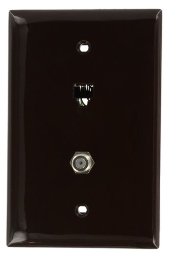 Leviton Midsize téléphone/vidéo murale Jack, 6P4 C X F... - High-Tech & Électronique Amazon France à 9.61€
