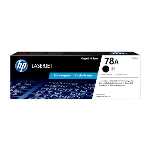 HP CE278A 78A Original LaserJet Toner Cartridge, Black... - Bon plan à 49.00€