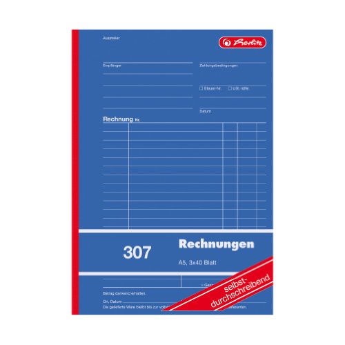 Herlitz 888.545 Cuentas libro A5 307 3x 40 Self-Duplicación... - Maison & Cuisine Amazon Espagne à 7.27€