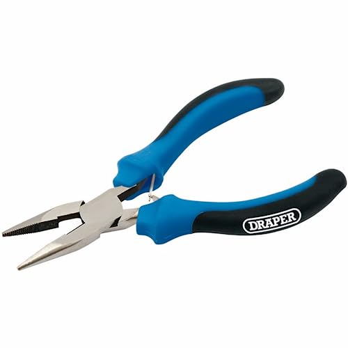 Draper 12538 Mini-Spitzzange mit weichem Griff, 125 mm, blau - Bricolage & Outils en promo à 6.37€