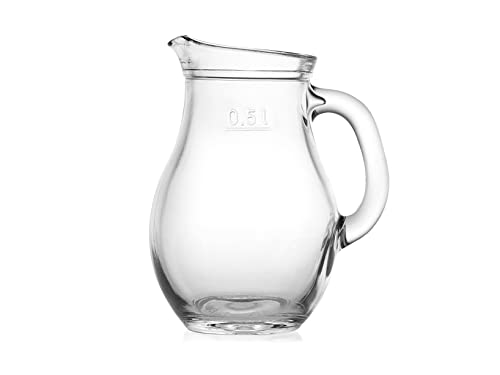 Kb8 Broc pichet Pasabahce en Verre avec Anse (0,50 L) - Maison & Cuisine Amazon France à 16.00€