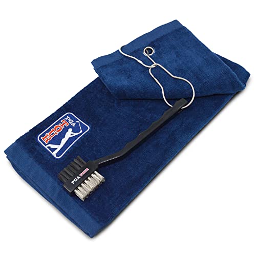PGA Tour Serviette de golf et trousse avec brosse pour club - Sports & Fitness en promo à 13.99€