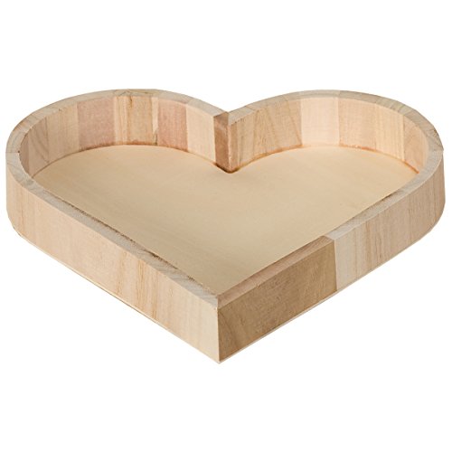 Artemio VIPPC Tablett, Herzform, Holz, Beige, 21 x 3,5 x 22... - Maison & Cuisine en promo à 3.65€