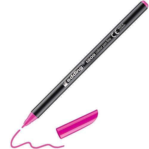 edding 1200 rotulador de color de trazo fino - rosa neón... - Fournitures Bureau en promo à 1.20€