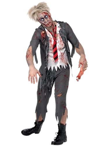 Smiffys Disfraz de colegial zombi High School Horror, Gris... - Sports & Fitness Amazon Espagne à 16.74€