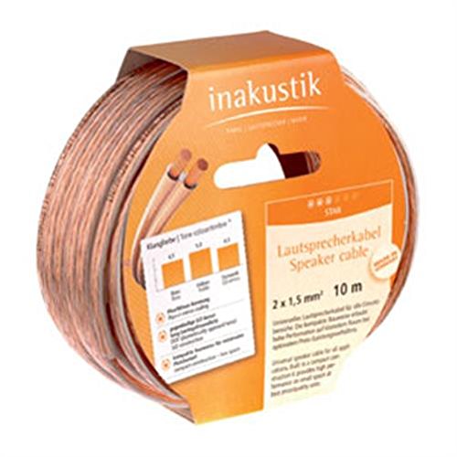 Inakustik 6m Star Speaker Cable cable de audio Transparente... - Tech & Electronics Amazon Spain à 11.10€