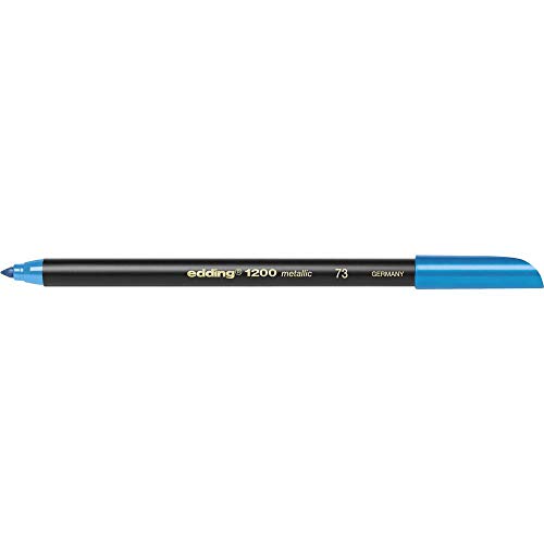 edding 1200 metallic Fasermaler - blau metallic - 1 Stift... - Loisirs Créatifs Amazon Allemagne à 1.99€