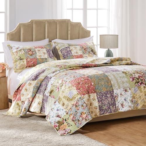 Greenland Home Blooming Prairie Baumwoll-Patchwork-Bettwäsch... - Maison & Cuisine Amazon Allemagne à 36.11€