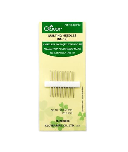 Clover aiguille à quilter n°12, Silver en promo à 2,64€ (-54%) sur Amazon FR