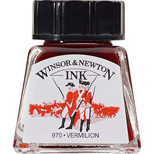 Winsor & Newton Drawing Ink Bottle, 14 ml - Vermilion - Bébé & Puériculture en promo à 2.15€