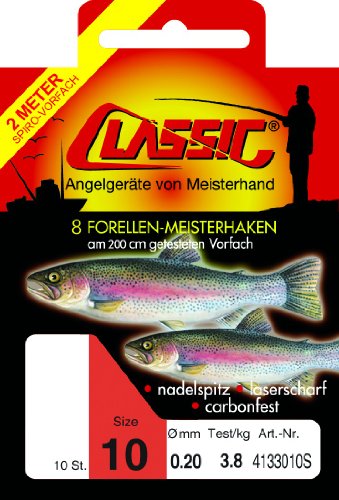 Paladin Classic 200cm Forellenhaken gebunden, Größe:6 - Sports & Fitness Amazon Allemagne à 1.19€