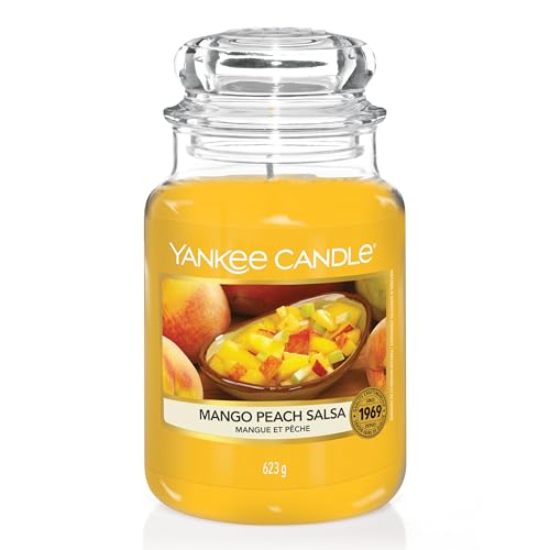 Yankee CandleVela aromática | Mango Peach Salsa vela en... - Bricolage & Outils Amazon Espagne à 16.60€