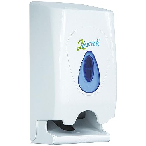 2Work Twin Toilet Roll Dispenser White CPD43612 - Auto & Moto Amazon Royaume-Uni à 17.05€