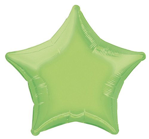 Unique Party 53381 - 20" Foil Lime Green Star Helium Balloon - Sports & Fitness en promo à 1.69€