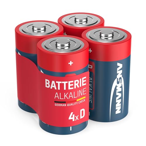ANSMANN D Size Batteries [Pack of 4] Long Lasting Alkaline... - High-Tech & Électronique Amazon Royaume-Uni à 8.75€