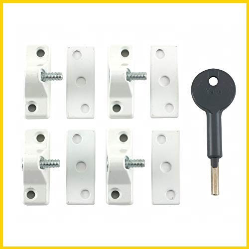 Yale Locks 8K118 Economy Window Lock White Finish Pack 4... - Home & Kitchen Amazon UK à 4.00€