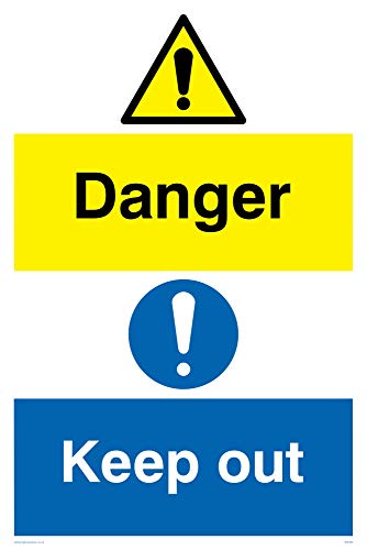Viking segni wa493-a2p-v "danger Keep out" Sign, vinile... - Fournitures Bureau Amazon Italie à 20.65€
