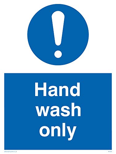 Viking Signs MH205-A5P-V Panneau en vinyle « Hand Wash Only... - Maison & Cuisine Amazon France à 7.75€
