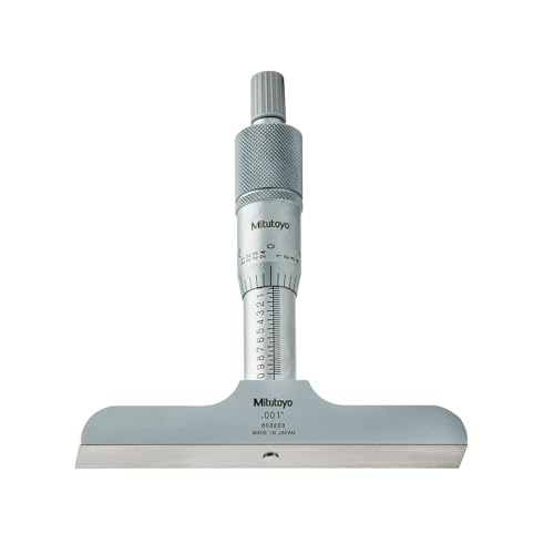 Mitutoyo 128-106 Fixed Rod Depth Micrometre, 0"-1" - Home & Kitchen Amazon UK à 44.29€