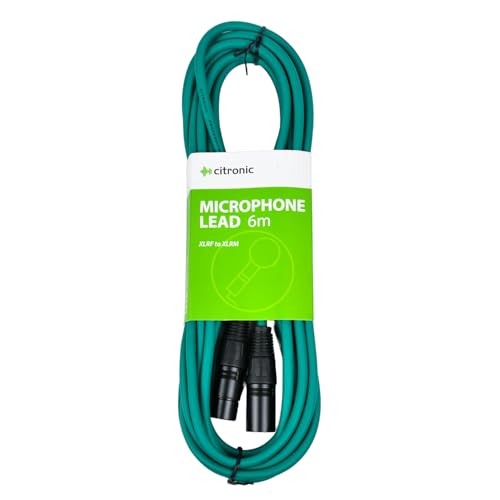 Câble de microphone XLR mâle vers XLR femelle, vert, 6 m - Tech & Electronics Amazon France à 15.13€