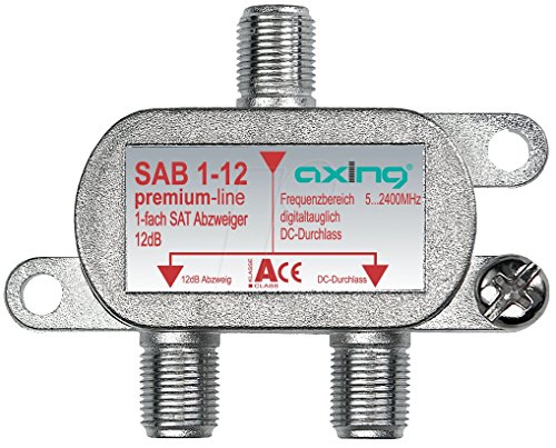 Axing SAB 1-12 1-Fach SAT-Abzweiger mit 12 dB... - Amazon Germany à 3.65€
