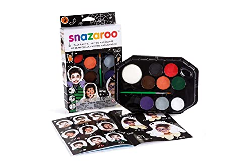 Snazaroo visage kit de peinture Halloween 8 x 2mls - Jouets & Jeux en promo à 10.22€
