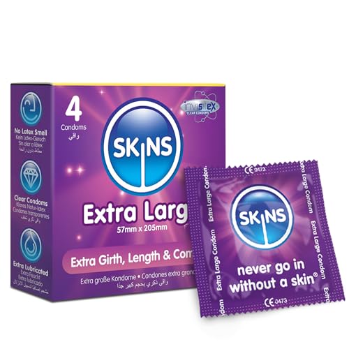 Skins Extra Large XL Condoms – Natural Latex Extra Large... - Sports & Fitness en promo à 1.75€