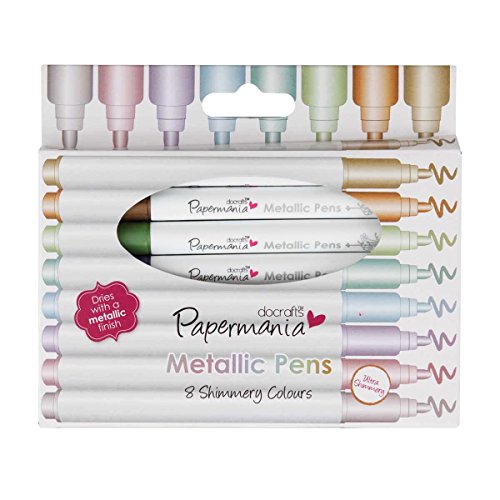 Papermania Metallic Pens - Rotulador permanente (con punta... - Amazon Espagne à 10.38€