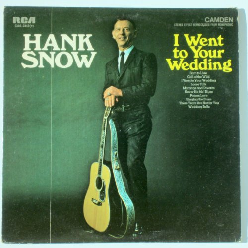 HANK SNOW - i went to your wedding RCA CAMDEN 2348 (LP... - Musique & Instruments Amazon Royaume-Uni à 54.49€